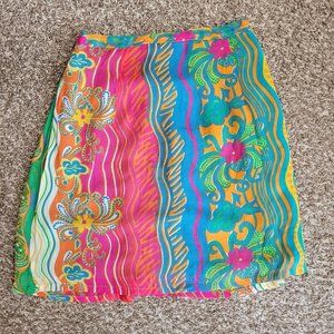 Colorful Sacred Threads Mini Skirt
